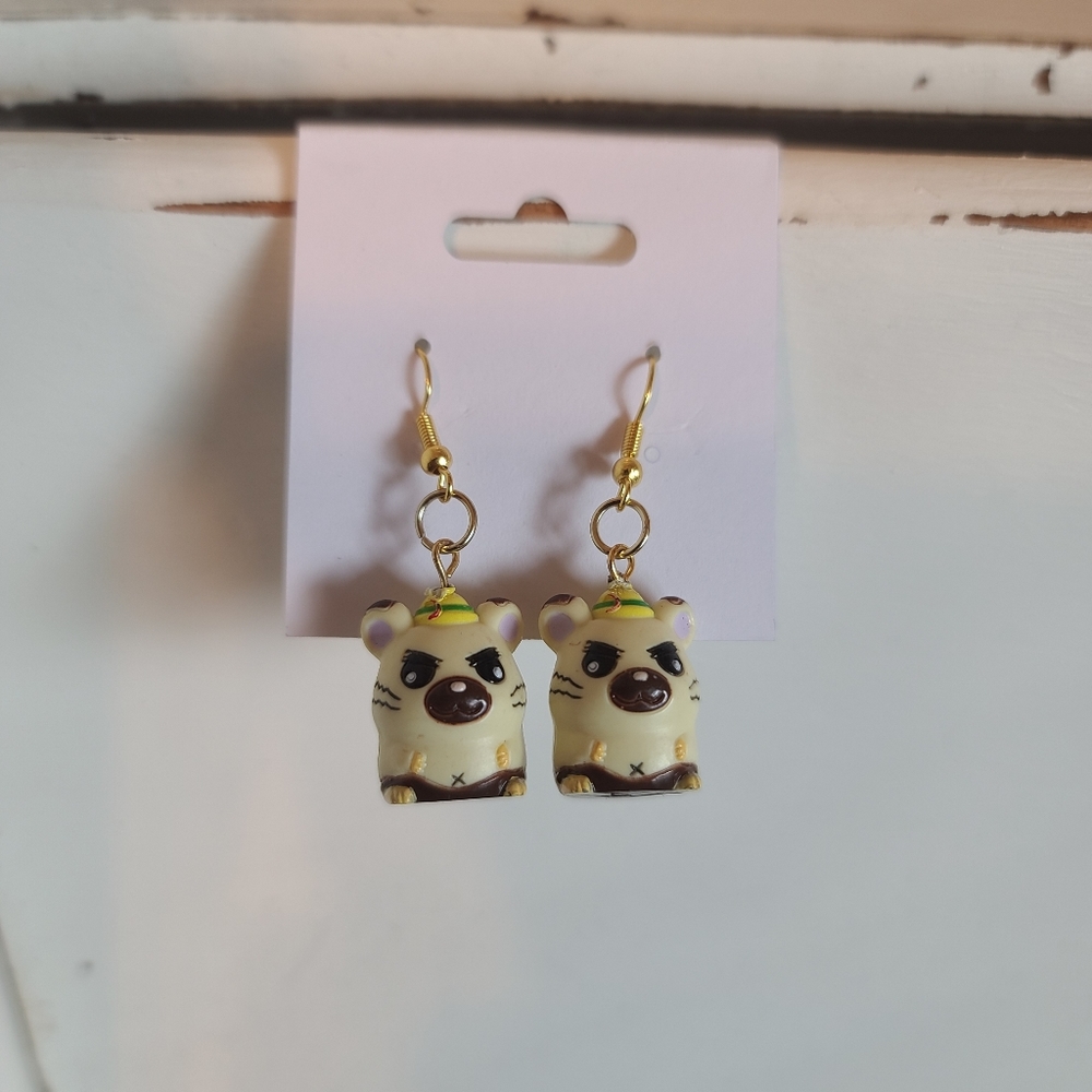 Hamtaro earrings